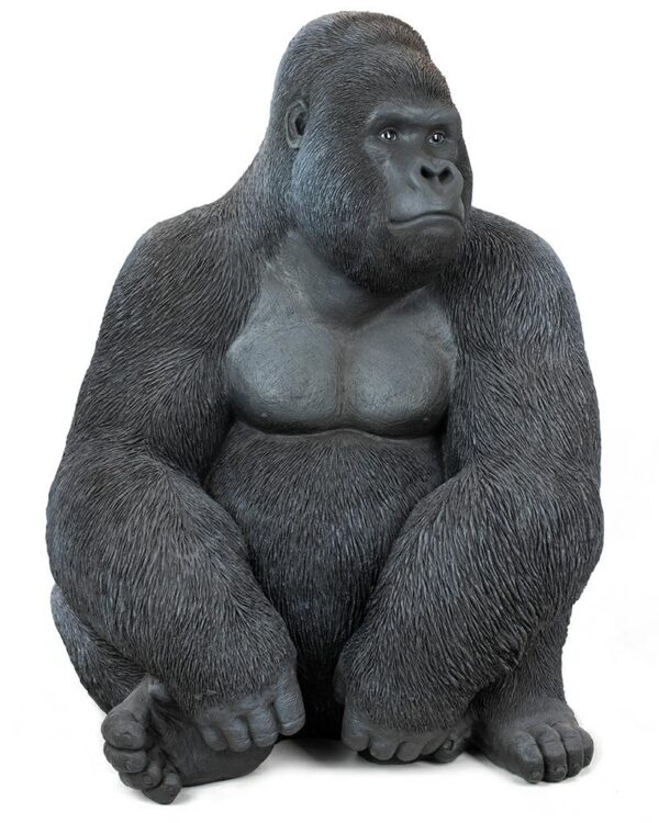 KARE dekoracja stojąca GORILLA XL 76cm czarna