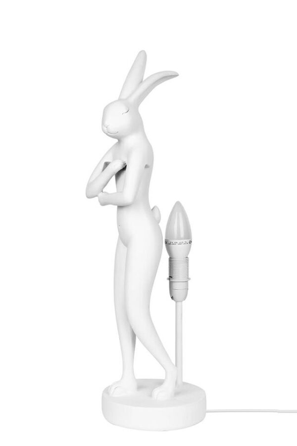 KARE lampa stołowa RABBIT 68 cm biała / róźowa - obrazek 2