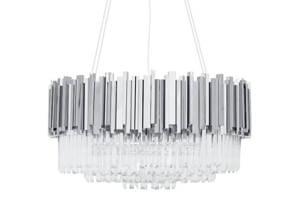 Lampa wisząca IMPERIAL SILVER 80 - stal, kryształ - obrazek 2