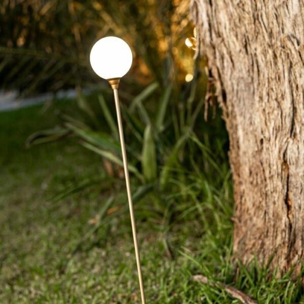 NEW GARDEN lampa ogrodowa BRUNA 80 3 SOLAR & BATTERY miedziana - obrazek 3