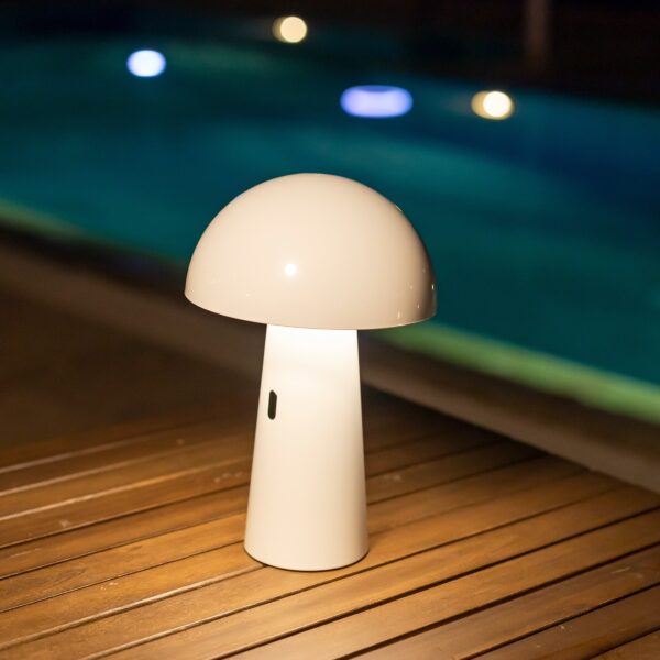 NEW GARDEN lampa biurkowa SHITAKE BLANCO - obrazek 2