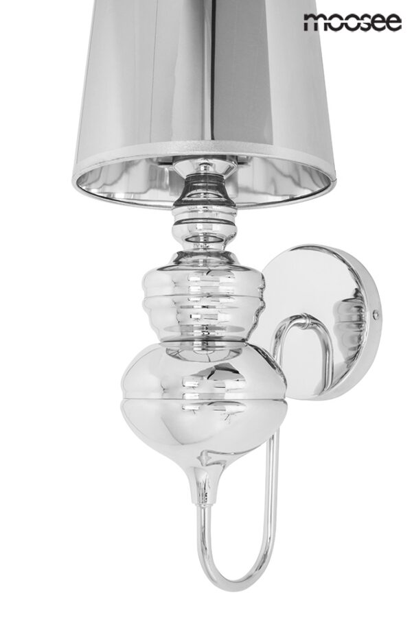 MOOSEE lampa ścienna QUEEN 20 srebrna - obrazek 2