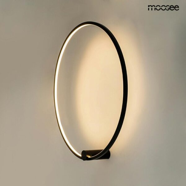 MOOSEE lampa ścienna HOOP 60 czarna - obrazek 2