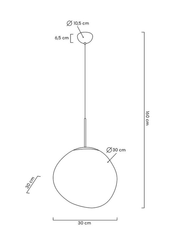 MOOSEE lampa wisząca FUSION 30 miedziana - akryl - obrazek 2