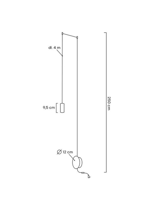 Lampa ścienna FLUSSO WALL czarna - obrazek 2