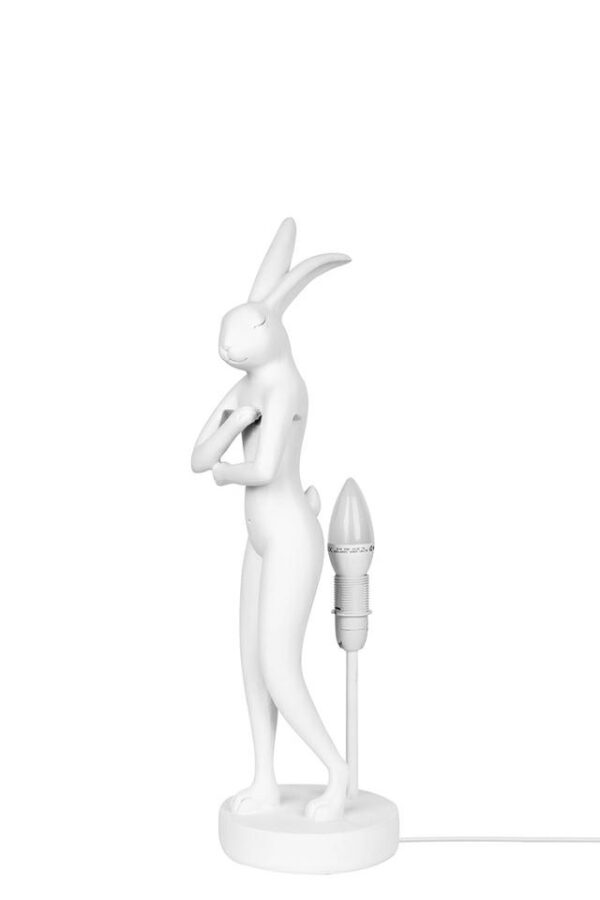 KARE lampa stołowa RABBIT 50 cm biała / różowa - obrazek 2