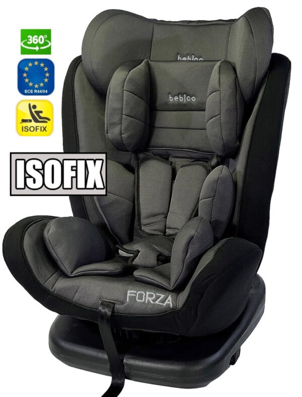 Fotelik samochodowy ISOFIX 360 FORZA BLACK 0-36 kg uniwersalny - obrazek 2