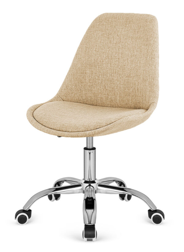 Krzesło obrotowe MONZA OFFICE Beige Fabric - obrazek 2