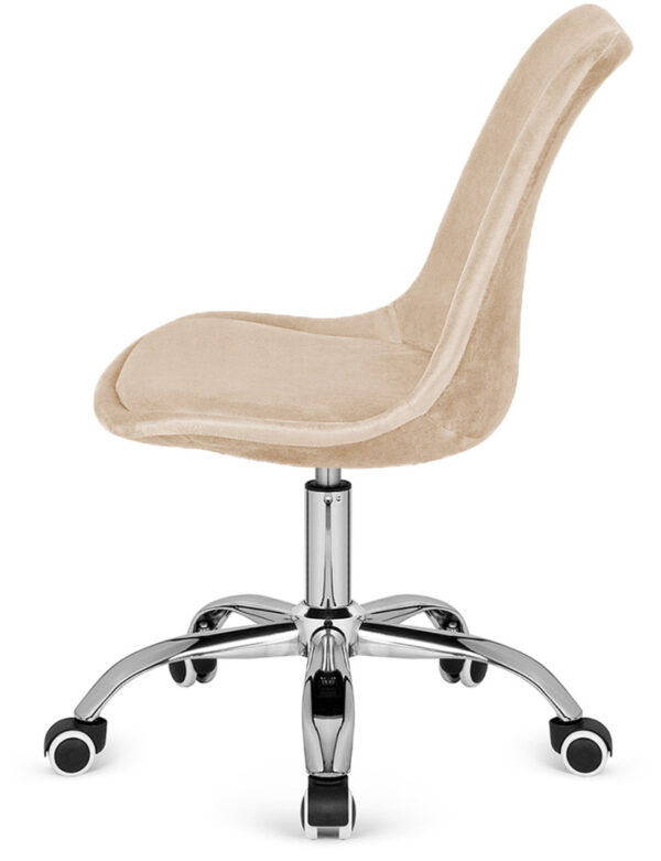 Krzesło obrotowe MONZA OFFICE Beige Velvet - obrazek 3