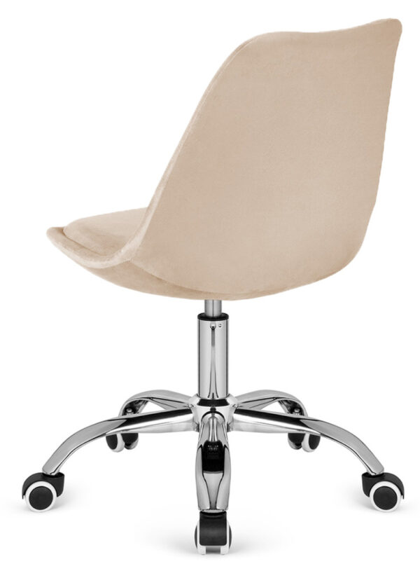 Krzesło obrotowe MONZA OFFICE Beige Velvet - obrazek 4