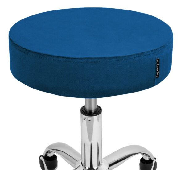 Krzesło obrotowe SIMPLE OFFICE BLUE VELVET - obrazek 3