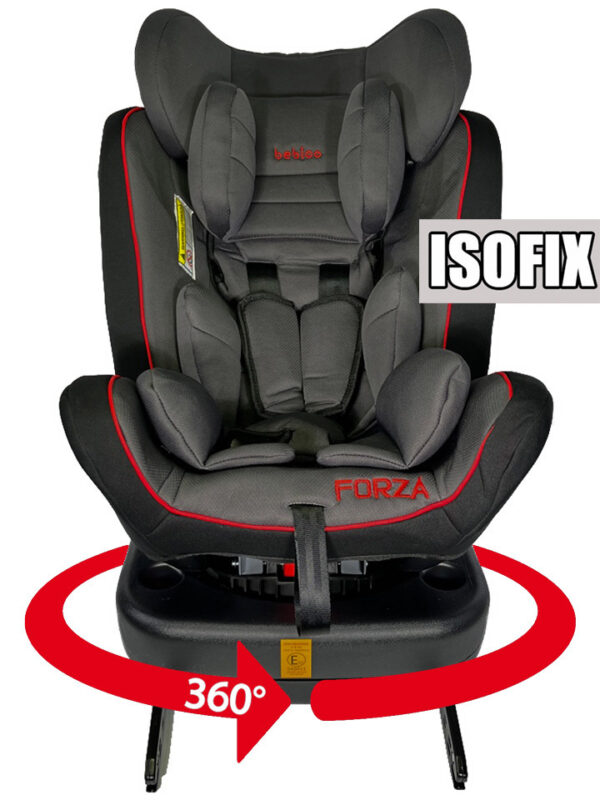 Fotelik samochodowy ISOFIX 360 FORZA RED 0-36 kg uniwersalny - obrazek 3