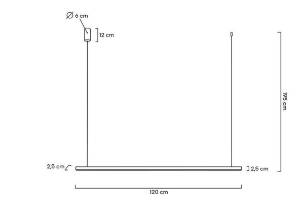 MOOSEE lampa wisząca LINUS 120 złota - obrazek 2