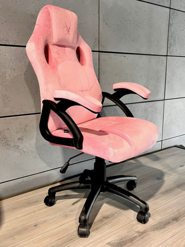 Fotel obrotowy do biurka CARRERA M ALCANTARA PINK II GATUNEK - obrazek 4