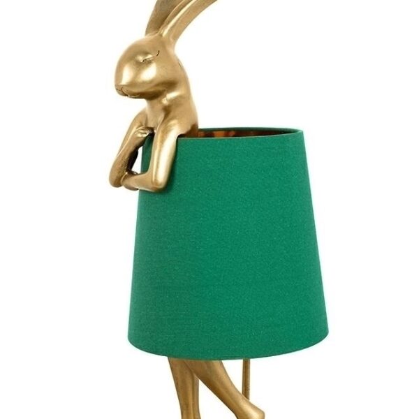 KARE lampa stołowa RABBIT 68 cm złota / zielona