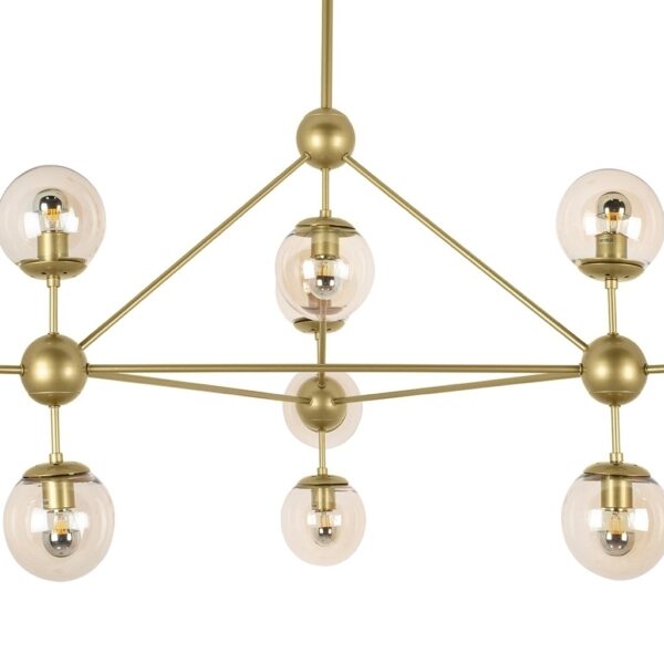 MOOSEE lampa wisząca ASTRIFERO 10 złota / bursztynowa