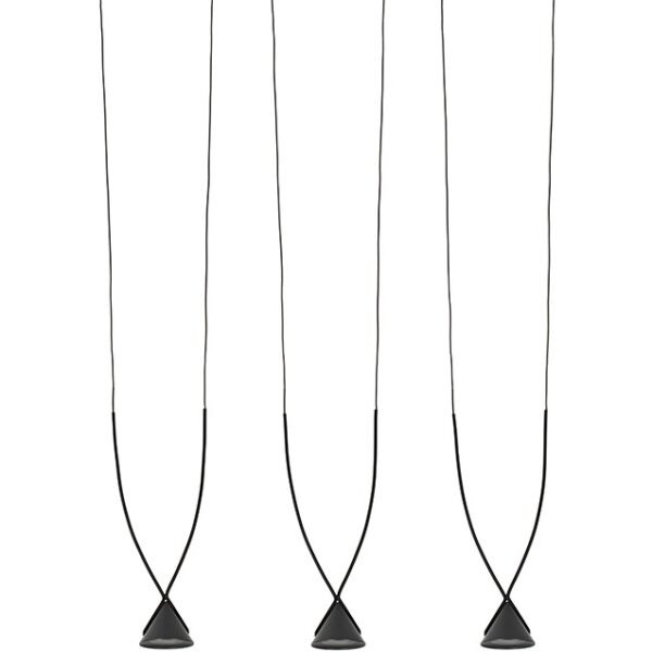 MOOSEE lampa wisząca ATLAS 3 czarna