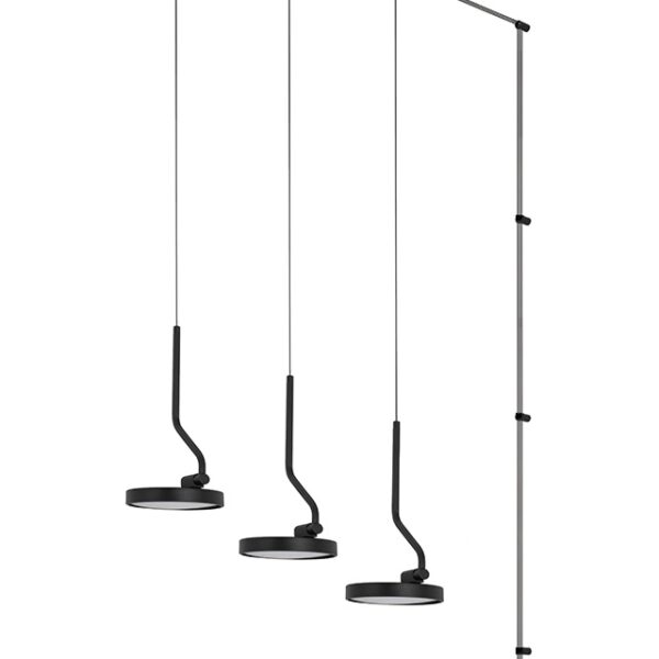MOOSEE lampa ścienna FLAT 3 czarna