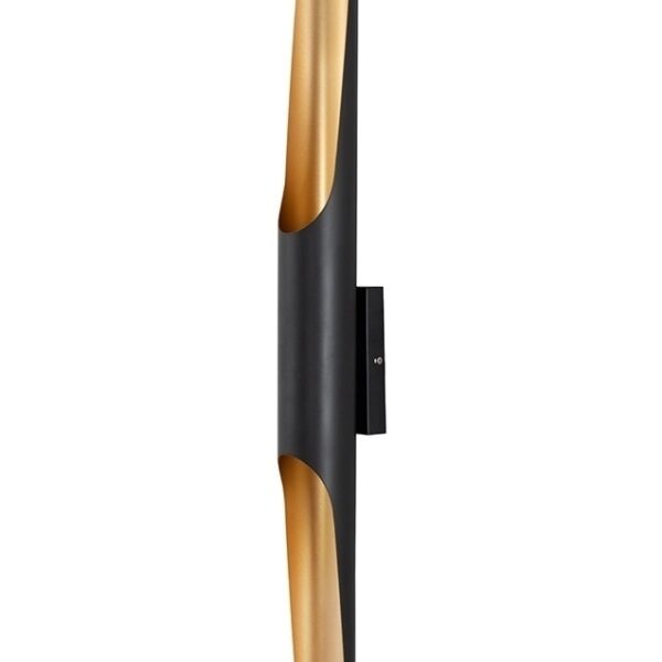 MOOSEE lampa ścienna CONTEO WALL czarna / złota