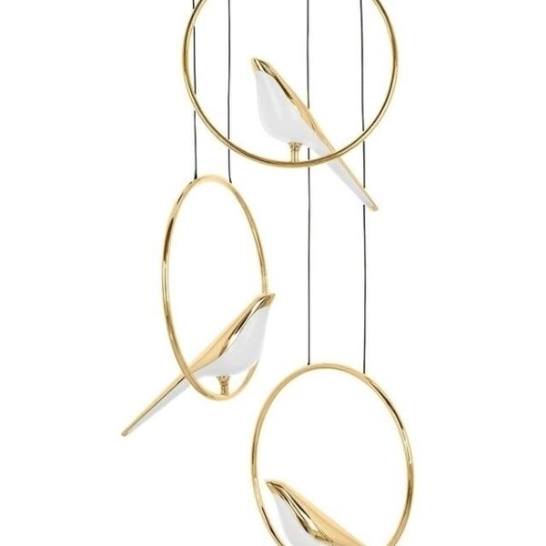 MOOSEE lampa wisząca BIRD DISC złota