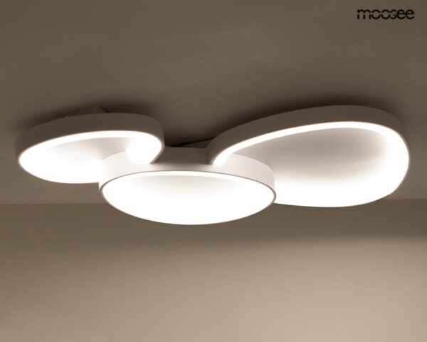MOOSEE lampa sufitowa / plafon CELLS 3 biała - obrazek 2