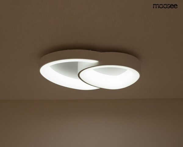 MOOSEE lampa sufitowa / plafon CELLS 2 biała - obrazek 2