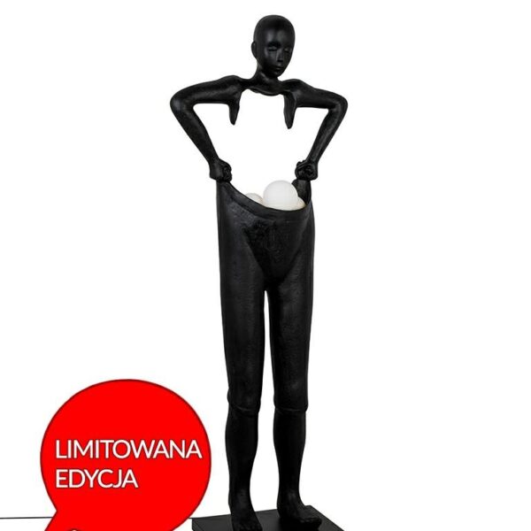 MOOSEE lampa podłogowa HUMAN HOUDINI czarna