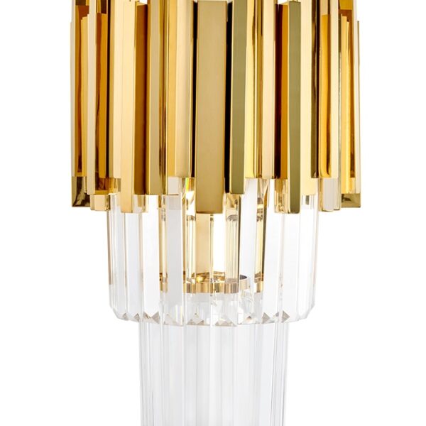 MOOSEE lampa ścienna IMPERIAL WALL GOLD - stal, kryształ