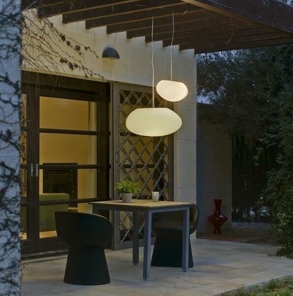 NEW GARDEN lampa wisząca PETRA 60 HANG biała