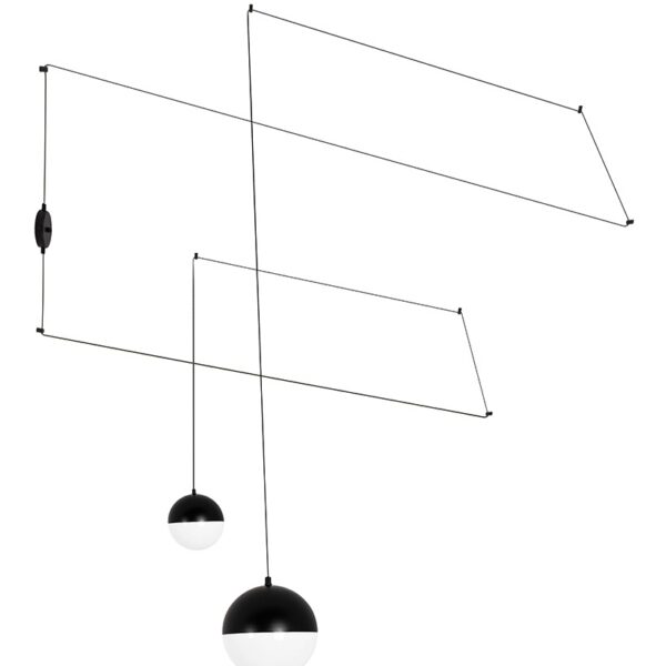 MOOSEE lampa ścienna BOWL DUO czarna