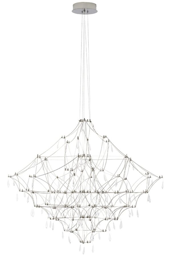 MOOSEE lampa wisząca CONSTELATION 77 - LED, stal szczotkowana - obrazek 2