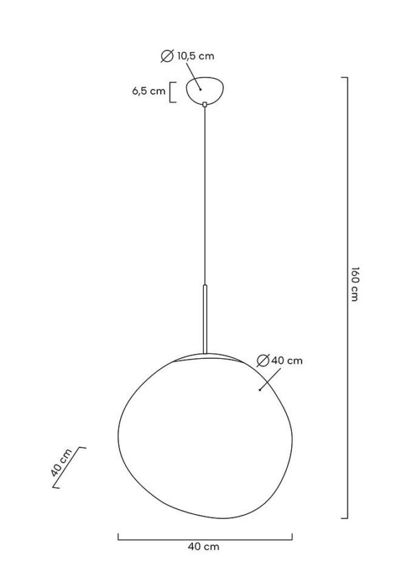 MOOSEE lampa wisząca FUSION 40 miedziana - akryl - obrazek 2