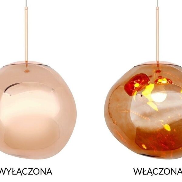 MOOSEE lampa wisząca FUSION 40 miedziana - akryl