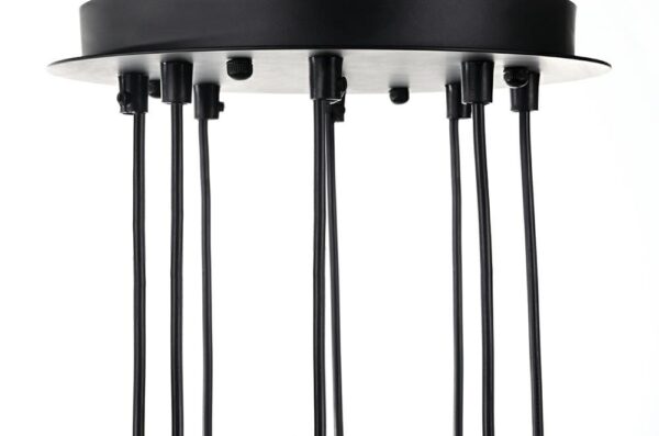 MOOSEE lampa wisząca FLUSSO 8 czarna - obrazek 3