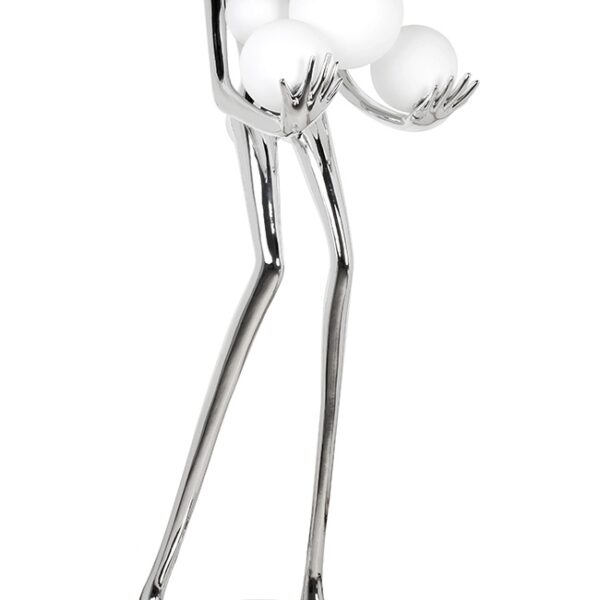 MOOSEE lampa podłogowa HUMAN SILVER       PREMIUM