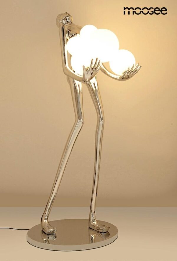 MOOSEE lampa podłogowa HUMAN SILVER PREMIUM - obrazek 2
