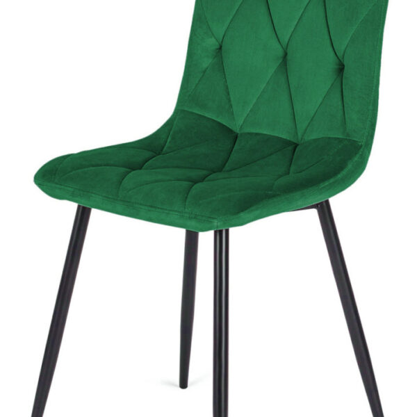 Krzesło tapicerowane BORGO VELVET GREEN
