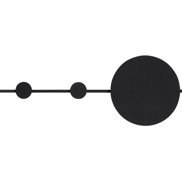 MOOSEE lampa ścienna SHADOW HANG z wieszakiem czarna