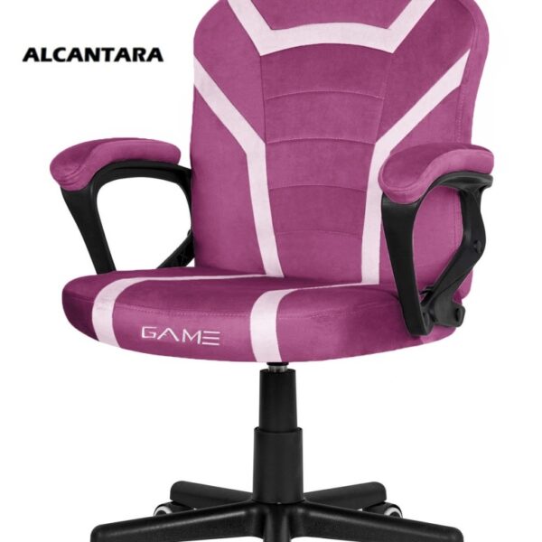 Fotel obrotowy do biurka MARIO ALCANTARA PURPLE + WHITE