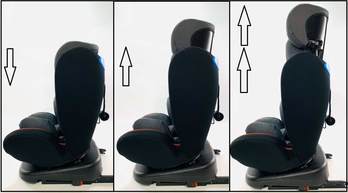 Fotelik samochodowy ISOFIX 360 GT 40-125 cm uniwersalny - obrazek 4