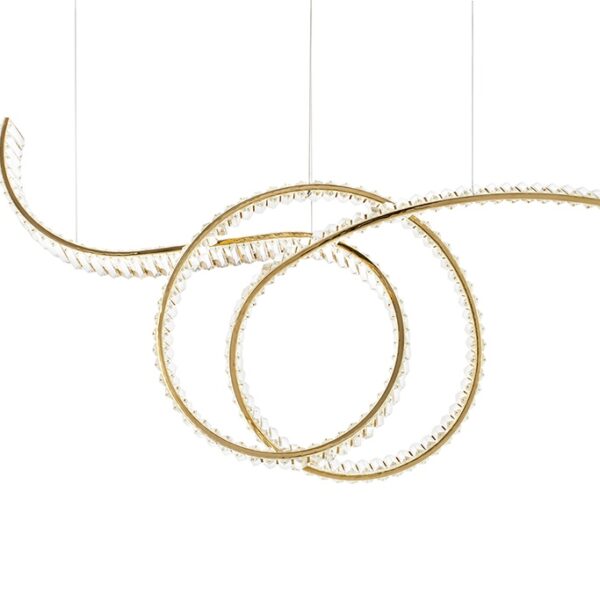 MOOSEE lampa wisząca WAVE 120 złota