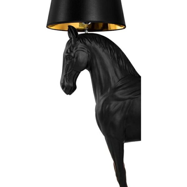 MOOSEE lampa podłogowa KOŃ HORSE STAND S czarna - włókno szklane