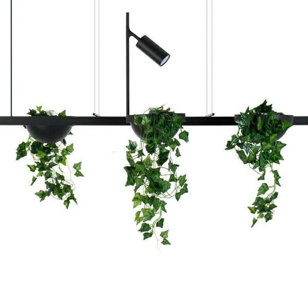 MOOSEE lampa wisząca PLANT LINE czarna