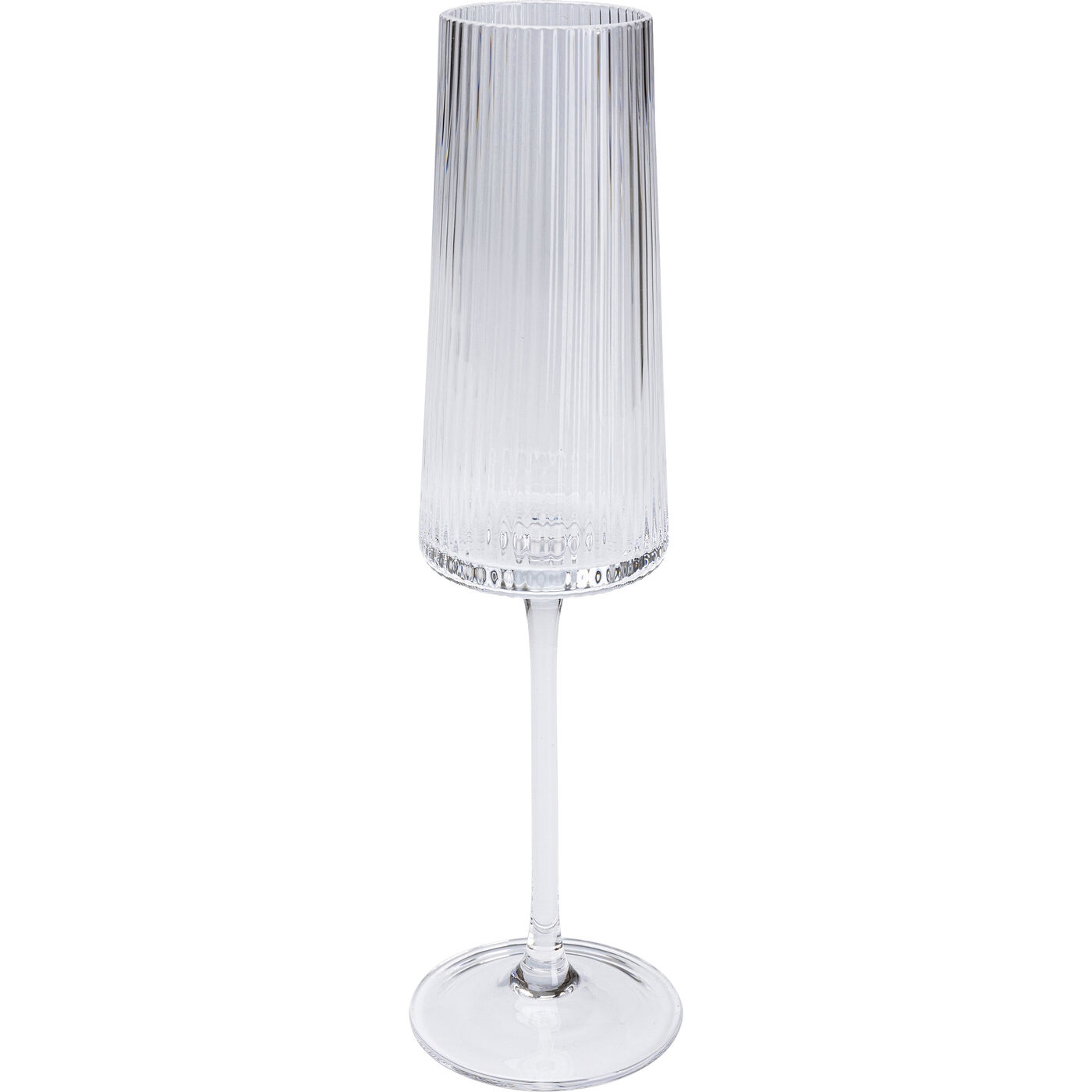 KARE komplet 4 kieliszków do szampana RIFFLE 215 ml - obrazek 2