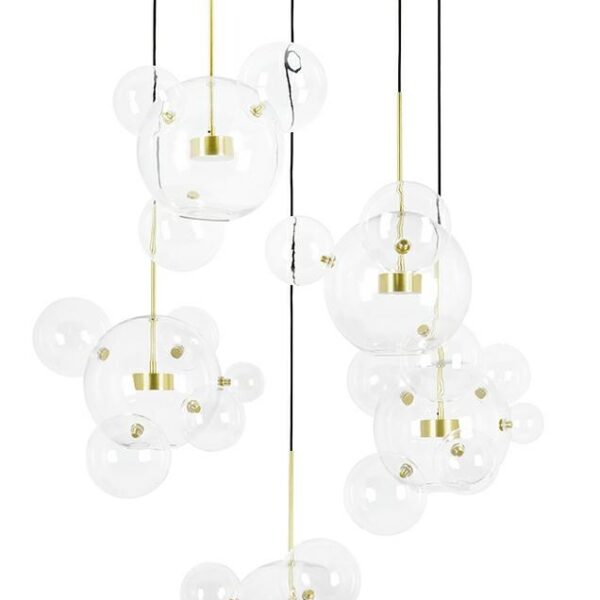 MOOSEE Lampa wisząca CAPRI DISC 5 złota