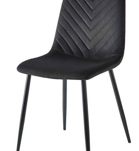 Krzesło tapicerowane TRIO VELVET BLACK
