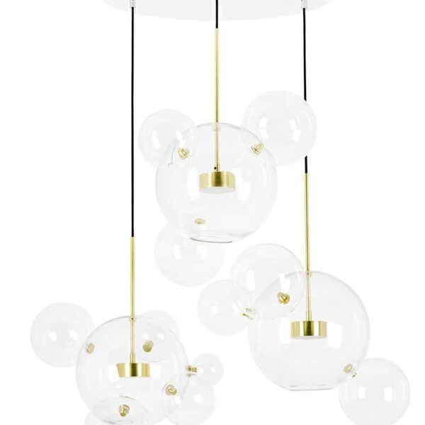 MOOSEE lampa wisząca CAPRI DISC 3 złota