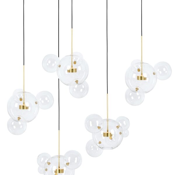 MOOSEE lampa wisząca CAPRI LINE 5 złota