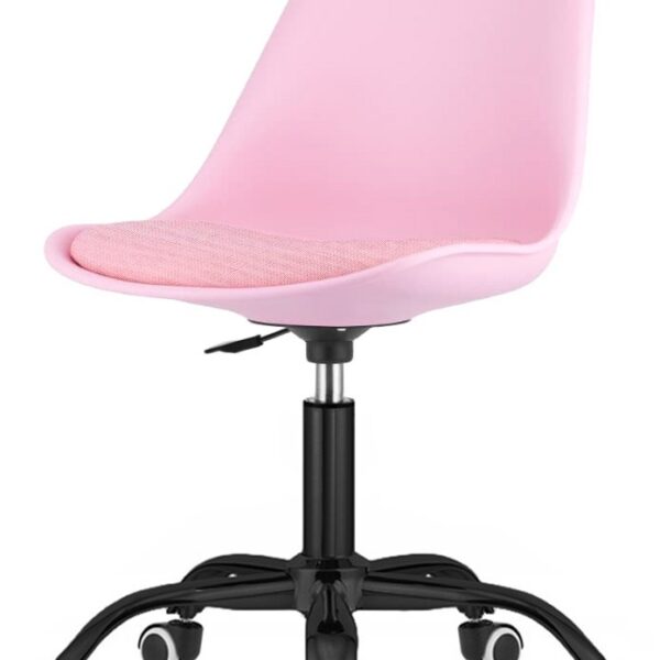 Krzesło obrotowe MONZA OFFICE PINK FABRIC II SMOKE