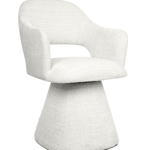 MaMaison krzesło obrotowe VERONA białe